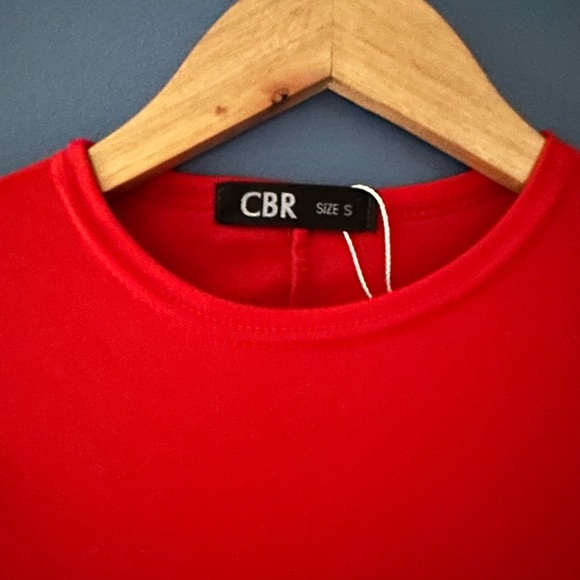 NWOT Red Skater Style Fit and Flair Dress - True Red - Size Small CBR - Picture 3 of 3